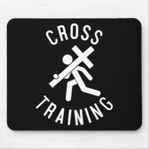 Easter Religious Fun Christian Cross Training Gift Mouse Pad