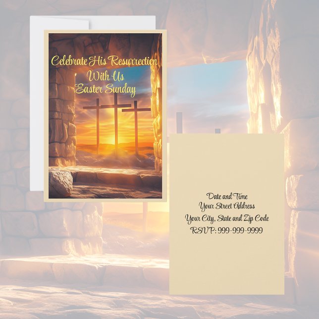 Easter Resurrection Celebration Invitation (Creator Uploaded)