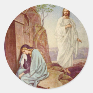Easter Resurrection Day Classic Round Sticker