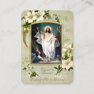 Easter Resurrection Holy Cards Paschal Prayer