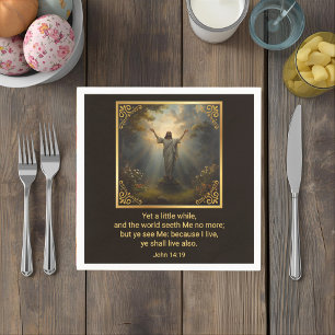Easter Resurrection Religious Napkin