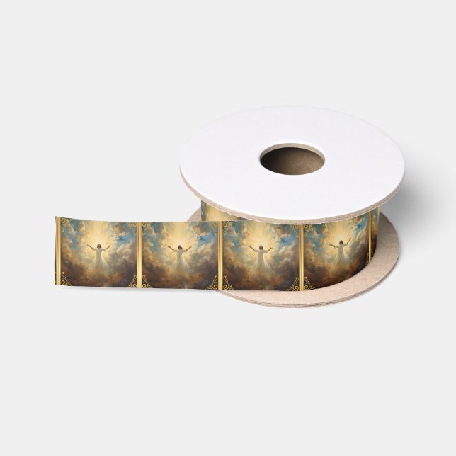 Easter Resurrection Religious  Satin Ribbon (Spool)