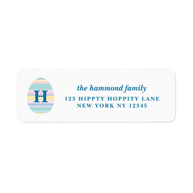 Easter Return Address Label (Front)