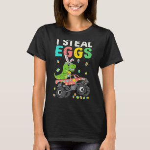 Easter Rex Dinosaur Monster Truck Eggasaurus Boys  T-Shirt