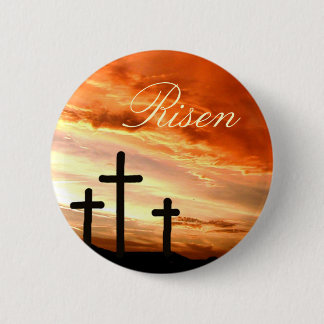 Easter risen 2 inch round button