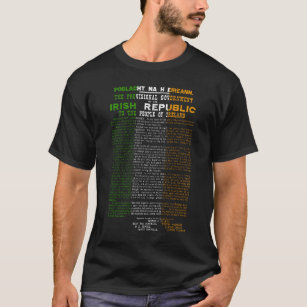 Easter Rising 1916 Irish Republic Proclaimation T-Shirt