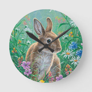 Easter Round Clock