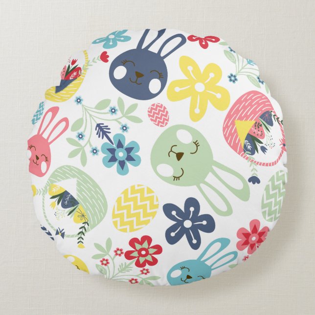 Easter  round pillow (Front)
