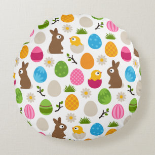 Easter Round Pillow