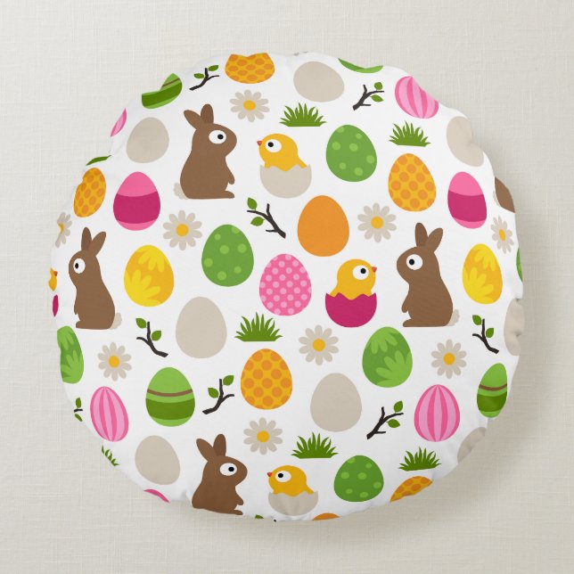 Easter Round Pillow (Front)