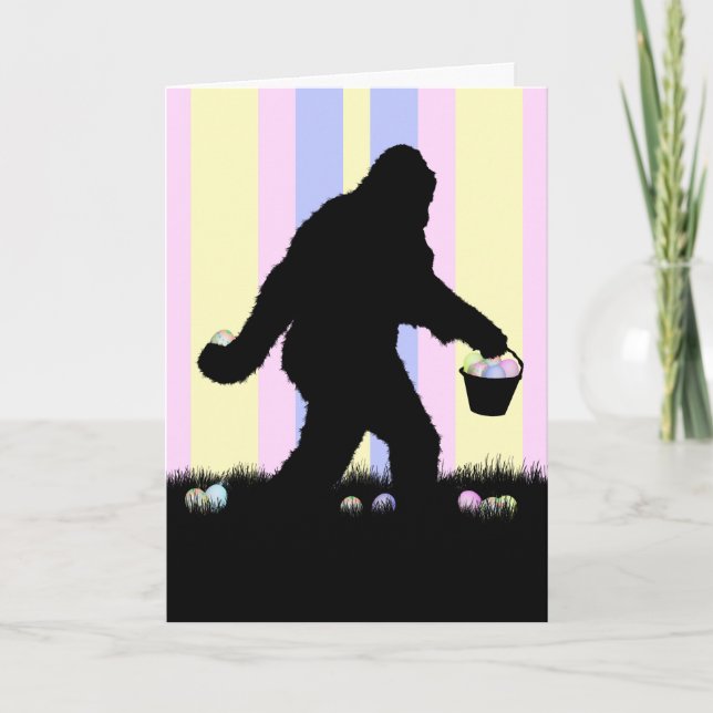 Easter Sasquatch Holiday Card (Front)