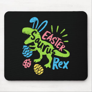 Easter Saurus Rex Bunny Dinosaur Egg Hunting Men W Mouse Pad