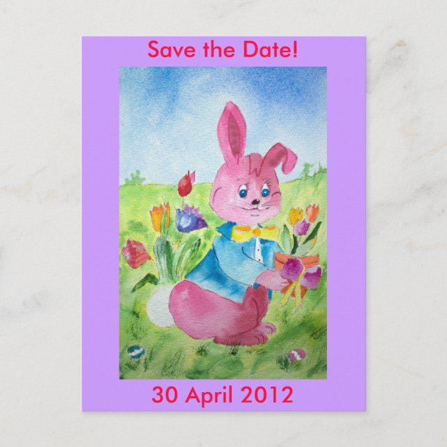 Easter Save the Date Postcard (Front)