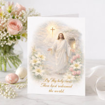 Easter Scripture Risen Christ Floral