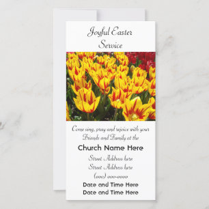 Easter Service Invitation Cards Holiday Services