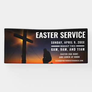Easter Service Time Banner for Churches