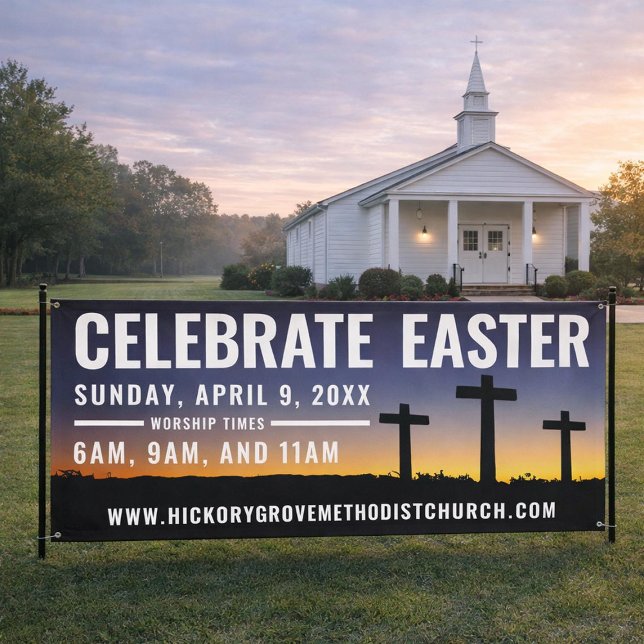 Easter Service Time Banner for Churches (Creator Uploaded)