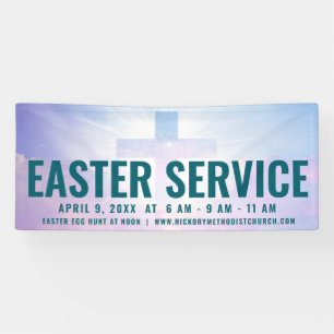 Easter Service Time Banner for Churches