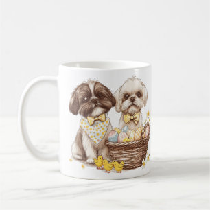 Easter Shih Tzu Dogs Coffee Mug