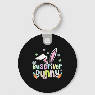 Easter shirts for women happy bus driver bunny keychain