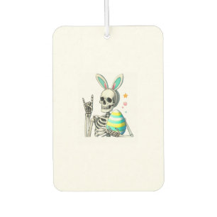 Easter Skeleton Bunny Rock Hand Rocker Boys Kids M Air Freshener