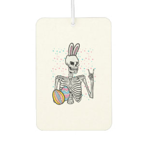 Easter Skeleton Bunny Rock Hand Rocker Boys Kids M Air Freshener