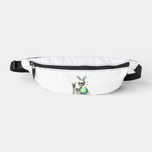 Easter Skeleton Bunny Rock Hand Rocker Boys Kids M Fanny Pack