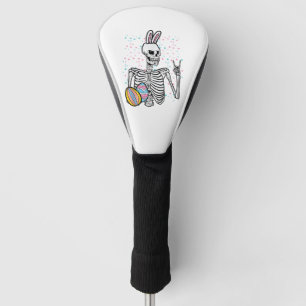 Easter Skeleton Bunny Rock Hand Rocker Boys Kids M Golf Head Cover