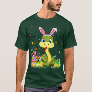 Easter Snake Bunny Egg Hunting Snake Easter Sunday T-Shirt