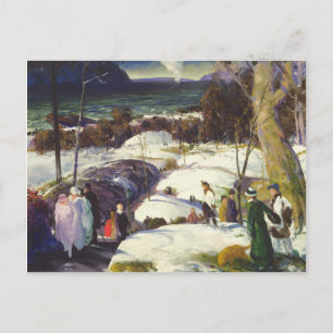 Easter Snow Holiday Postcard