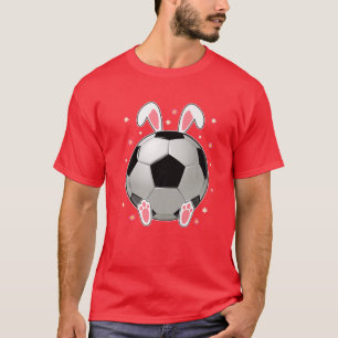 Easter Soccer Bunny Ears Easter Football Player Eg T-Shirt