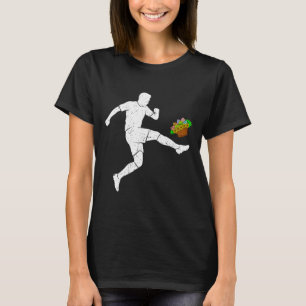 Easter Soccer Ice Cream Drip Dabbing Soccer Drippi T-Shirt