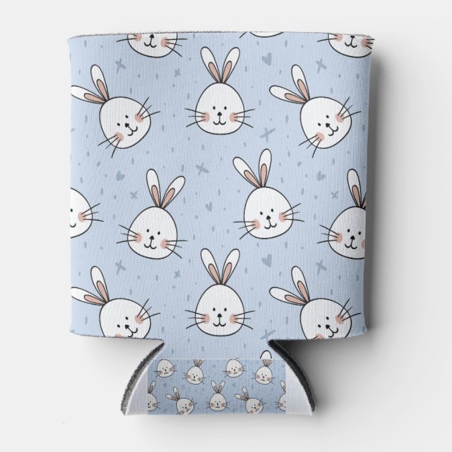 Easter special Bunny designs Can Cooler (Front)