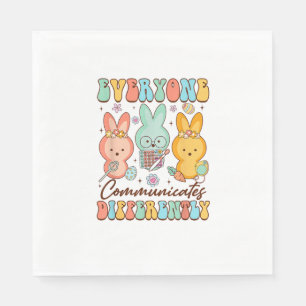 Easter Speech Therapy SLP Everyone Communicates Di Napkin