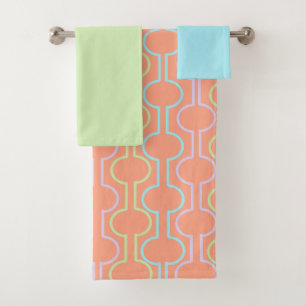 Easter Split Circles Bath Towel Set
