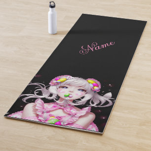 Easter/spring Anime girl  Yoga Mat