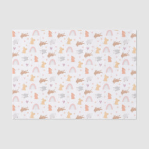 Easter Spring Birthday Bunny Pattern Tissue Paper