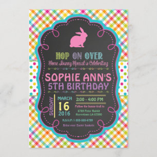 Easter Spring Birthday Party Invitation