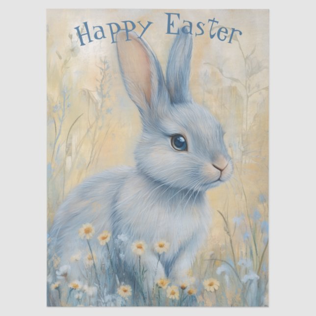Easter Spring Bunny Tissue Paper (Front)