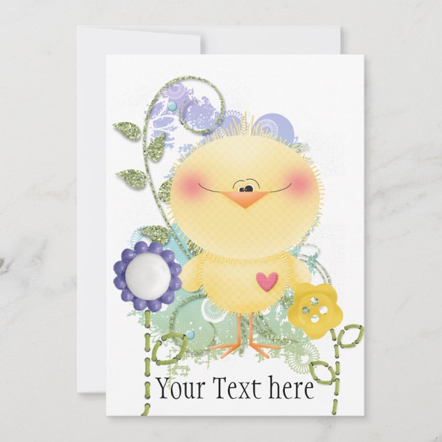 Easter Spring Chick Holiday Card (Front)