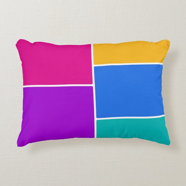 Easter Spring Colours Collage Accent Pillow (Front)