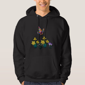 Easter Spring Daffodil Crocus Butterfly Children Hoodie