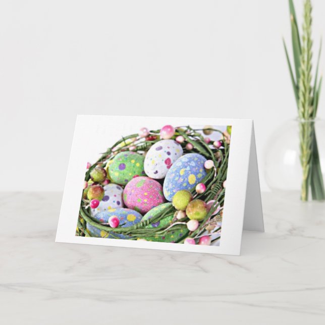 EASTER=SPRING=LOVE=YOU MAKE ME HAPPY HOLIDAY CARD (Front)