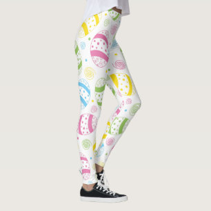 Easter Spring Pattern Leggings