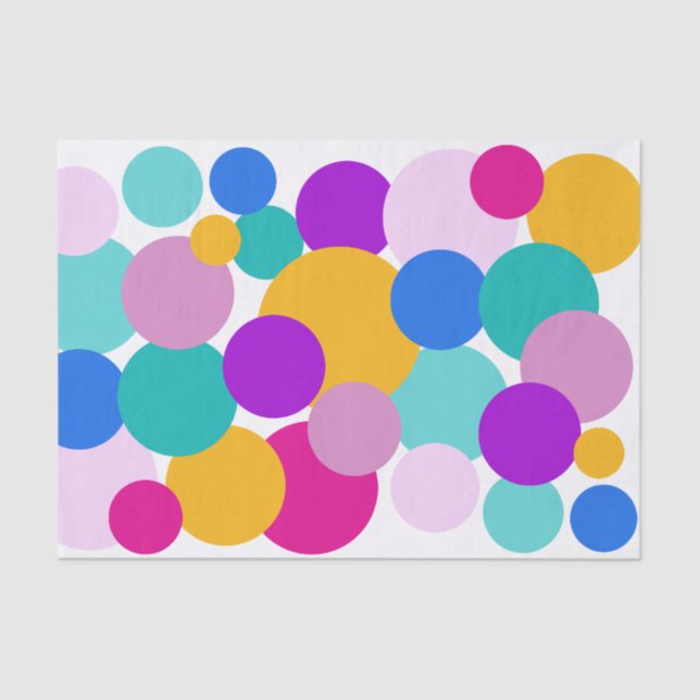 Easter Spring Polka Dots  Tissue Paper (Front)
