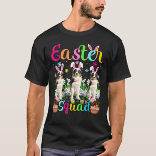 Easter Squad Bunny Ear Australian Shepherd Dog Hap T-Shirt