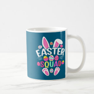 Easter Squad Bunny Ear Eggs Artwork Coffee Mug