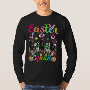 Easter Squad Bunny Ear Miniature Pinscher Dog Happ T-Shirt