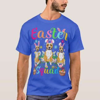 Easter Squad Bunny Ear Staffordshire Bull Terrier  T-Shirt
