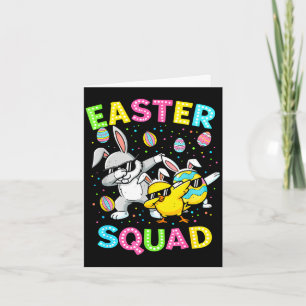 Easter squad bunny egg chick dab crew matching men card